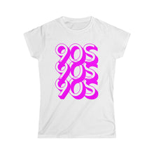 Load image into Gallery viewer, 90s 90s 90s ●Women's Softstyle Tee