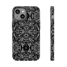 Load image into Gallery viewer, Black and white cell phone case Impact-Resistant Cases