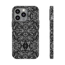 Load image into Gallery viewer, Black and white cell phone case Impact-Resistant Cases