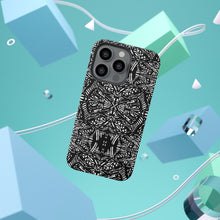Load image into Gallery viewer, Black and white cell phone case Impact-Resistant Cases