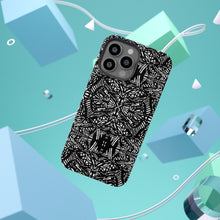 Load image into Gallery viewer, Black and white cell phone case Impact-Resistant Cases