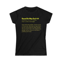 Load image into Gallery viewer, Jonsey yellow round the way of Women's Softstyle Tee