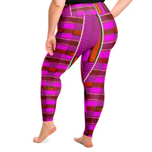 Load image into Gallery viewer, Thickums•pink kente inspired leggings