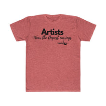 Load image into Gallery viewer, Colorful Artists wear the dopest earrings •Unisex Fitted Tee