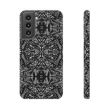 Load image into Gallery viewer, Black and white cell phone case Impact-Resistant Cases