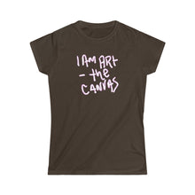 Load image into Gallery viewer, I Am Art Minus The canvas ● fitted Women's Softstyle Tee