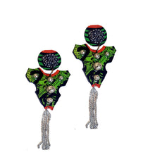 Load image into Gallery viewer, big dope Wearable art earrings