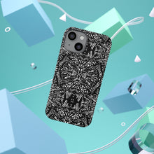 Load image into Gallery viewer, Black and white cell phone case Impact-Resistant Cases