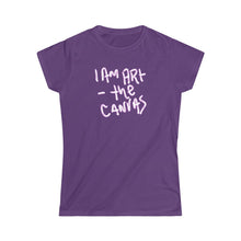 Load image into Gallery viewer, I Am Art Minus The canvas ● fitted Women's Softstyle Tee
