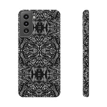 Load image into Gallery viewer, Black and white cell phone case Impact-Resistant Cases