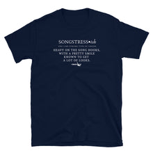 Load image into Gallery viewer, Loose fit songtress poetic•Short-Sleeve Unisex T-Shirt