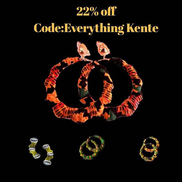 22% off the kente collection...