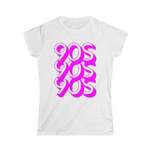 Load image into Gallery viewer, 90s 90s 90s ●Women&#39;s Softstyle Tee
