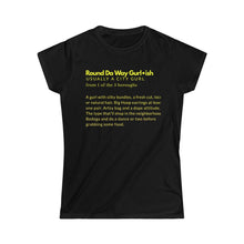 Load image into Gallery viewer, Jonsey yellow round the way of Women&#39;s Softstyle Tee
