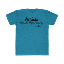Load image into Gallery viewer, Colorful Artists wear the dopest earrings •Unisex Fitted Tee
