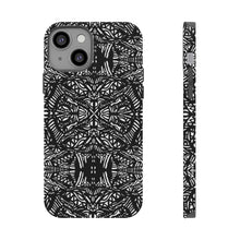 Load image into Gallery viewer, Black and white cell phone case Impact-Resistant Cases
