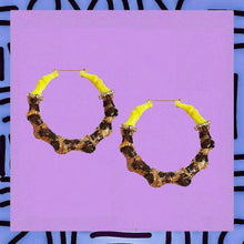 Load image into Gallery viewer, Phily gurl•Bamboo doorknocker earrings
