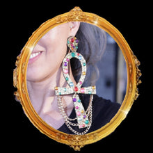 Load image into Gallery viewer, Xxl Ankh earrings
