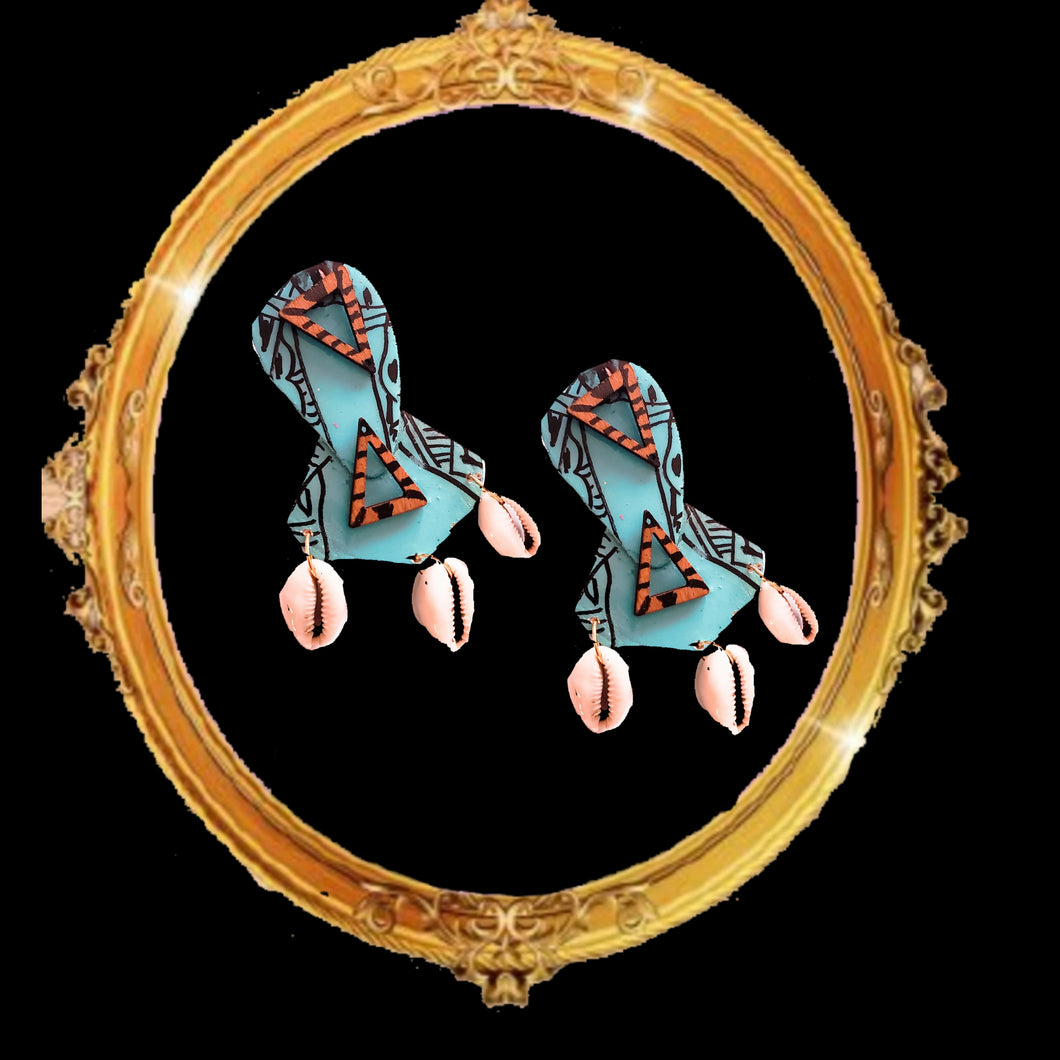 Aztec•Dangle drop earrings