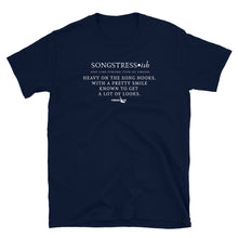 Load image into Gallery viewer, Loose fit songtress poetic•Short-Sleeve Unisex T-Shirt
